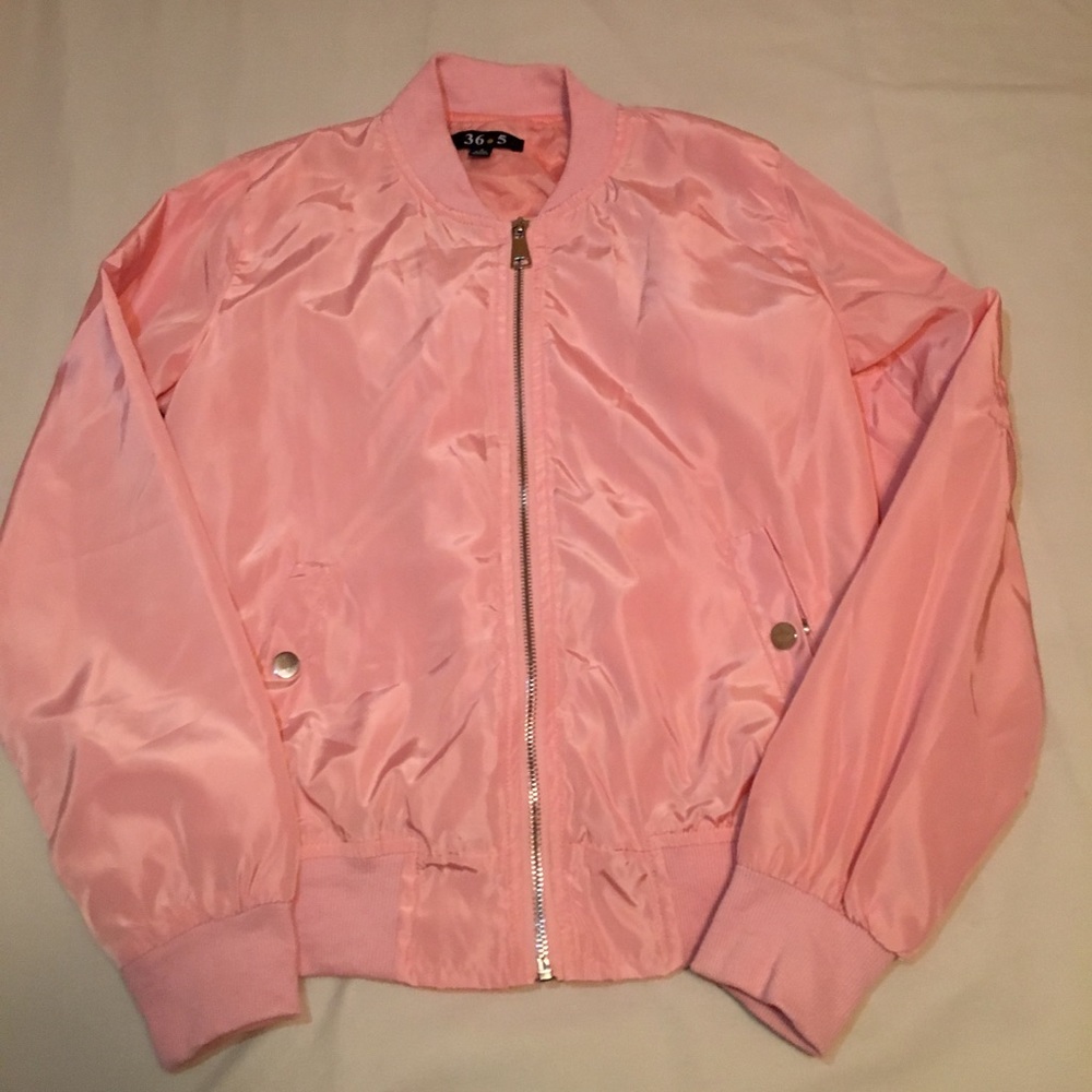 Pink bomber jacket